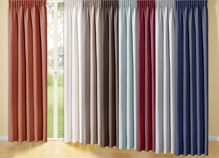 Energiespar-Verdunkelungsschals in Leinenoptik TERRA