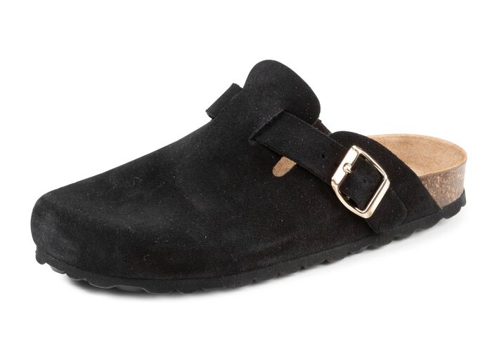 ELENA EDEN Clog mit verstellbarer Schnalle SCHWARZ