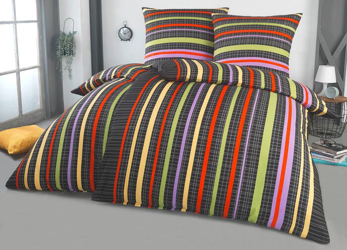 Beidseitig bedruckte Bettw&auml;sche-Garnitur von Dobnig 