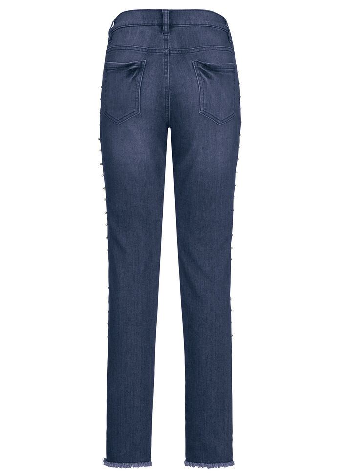 Edel-Jeans mit tollen Zierperlen DUNKELBLAU