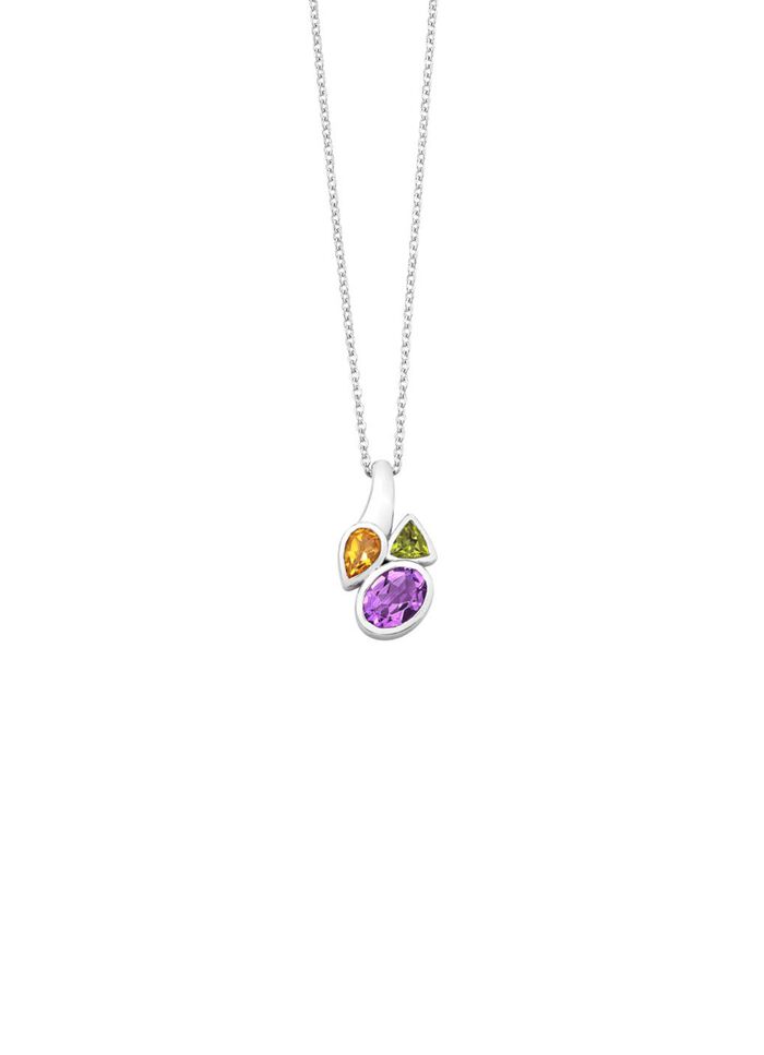 Anh&auml;nger mit echt Amethyst, echt Citrin und echt Peridot 