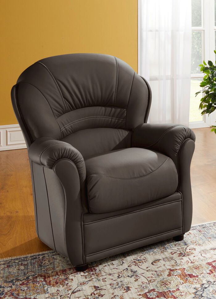 Polsterm&ouml;bel mit Bezug aus echtem Leder 