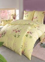 Bettw&auml;sche-Garnitur in Soft-Renforc&eacute; Qualit&auml;t von Florella GELB