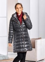 Kurzmantel mit seitlicher L&auml;ngssteppung 