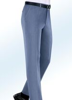 "Klaus Modelle"-Hose mit Dehnbundeinsätzen in 2 Farben RAUCHBLAU MELIERT