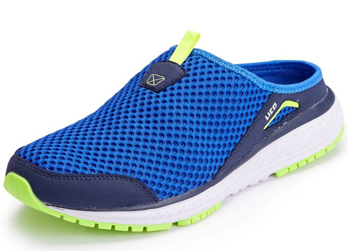 Sabot aus Textilmaterial mit Synthetikbes&auml;tzen 