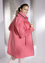 Funktions-Kurzmantel mit im Kragen verstaubarer Kapuze 