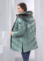 Jacke mit abnehmbarem Kunstpelz-Besatz 