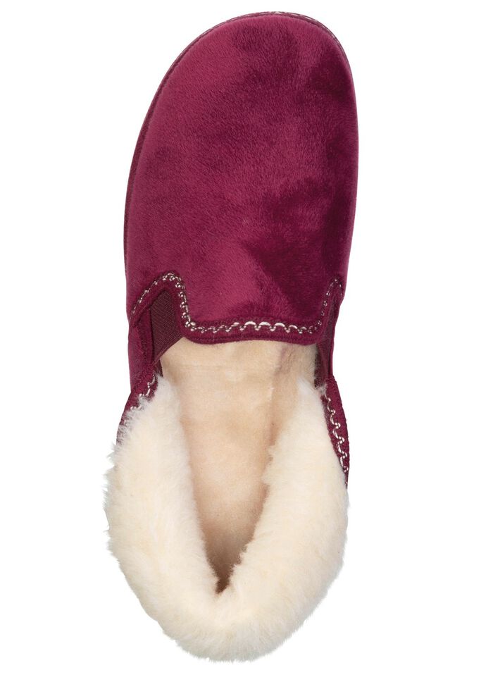 Laurina, warme Damen-Hausschuhe, mit Gummizug 