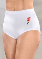 F&uuml;nferpack Slips mit Blumenmotiv 