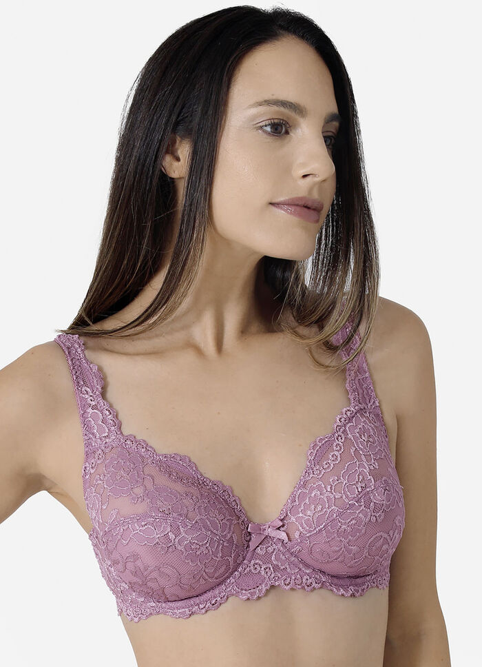 Sassa Zweierpack Bügel-BH aus Elastikspitze 1X KROKUS, 1X PUDER