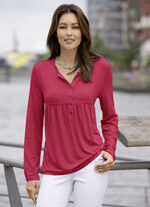 Shirt-Tunika mit rundem Halsausschnitt ROT