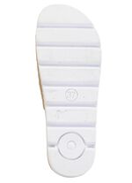 ELENA EDEN, sommerliche Damen-Pantoletten, aus Leder BEIGE