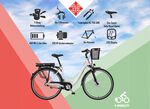 City-E-Bike mit Komfort-Ausstattung von Telefunken WEISS