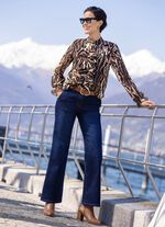 Bluse mit verspielten Volants 