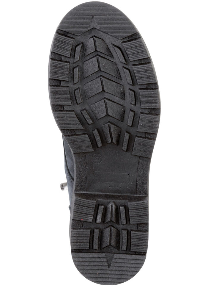 Andrea Conti Schnür-Stiefelette aus bestem Nubukleder SCHWARZ