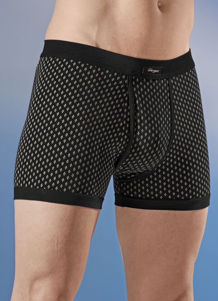 Viererpack Unterhosen, allover dessiniert 