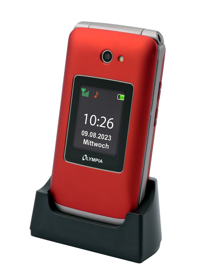 Olympia VITUS 4G Klapphandy mit Gro&szlig;tasten ROT
