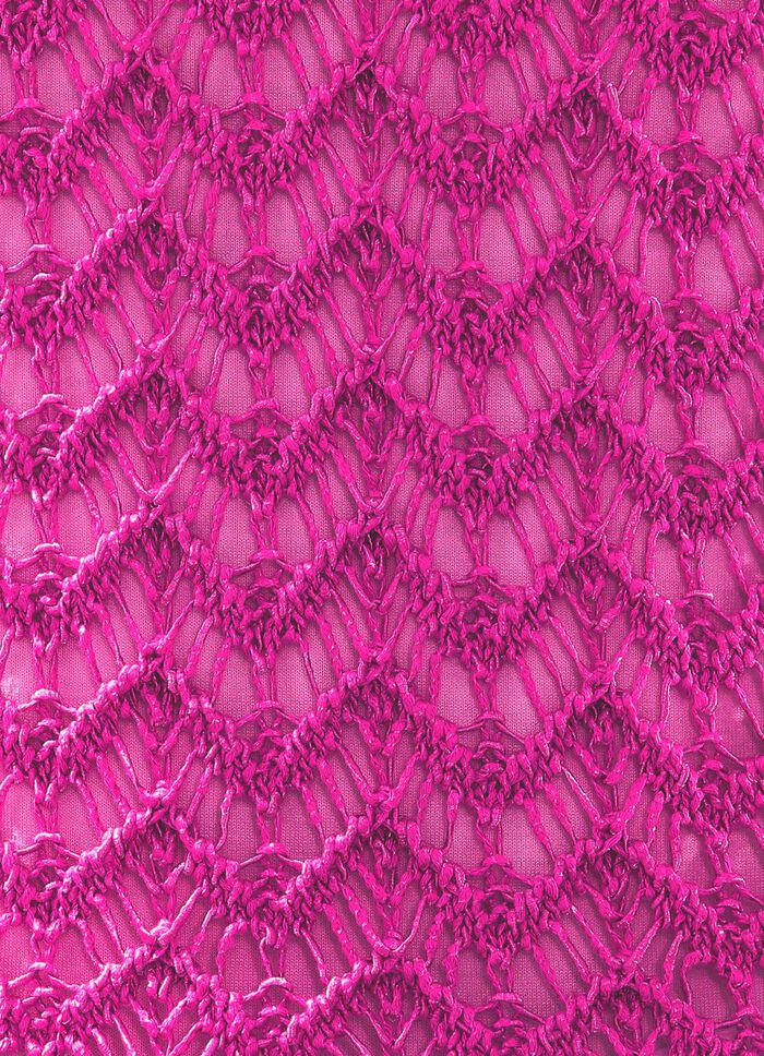 Pullover aus hochwertigem Glanzeffektgarn FUCHSIA MELIERT