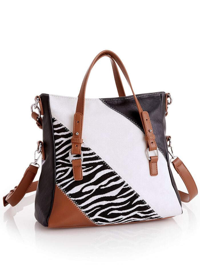 Collezione Alessandro Tasche mit Zebra-Dessin 