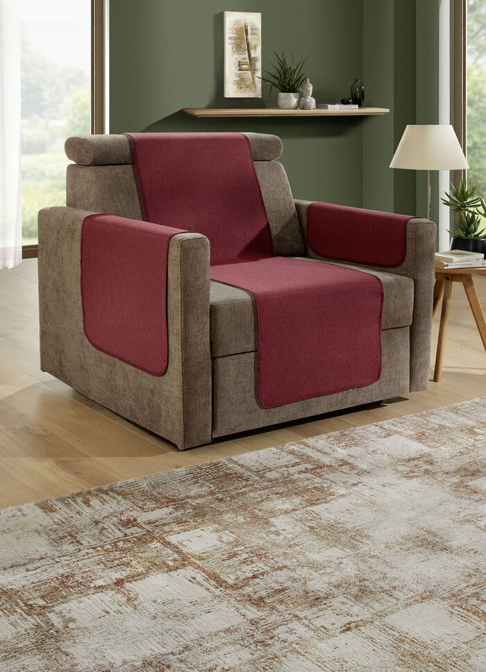  Couch- und Sesselschoner mit Anti-Rutsch-Beschichtung BORDEAUX