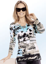 Pullover mit Alloverdruck 