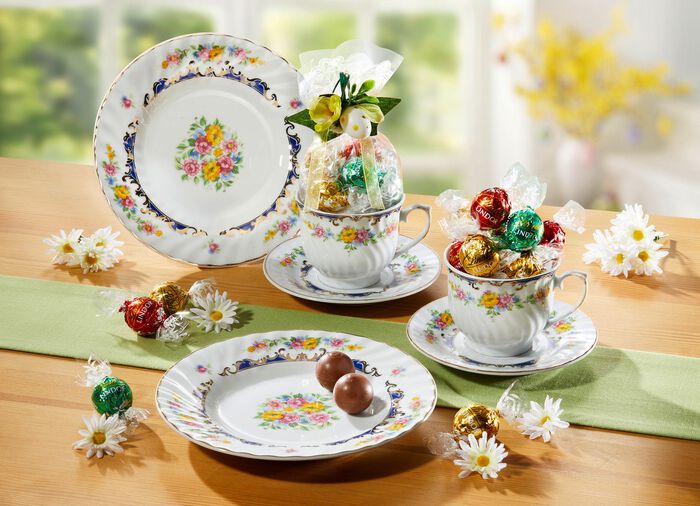 Gedeck-Set aus feinstem Porzellan 
