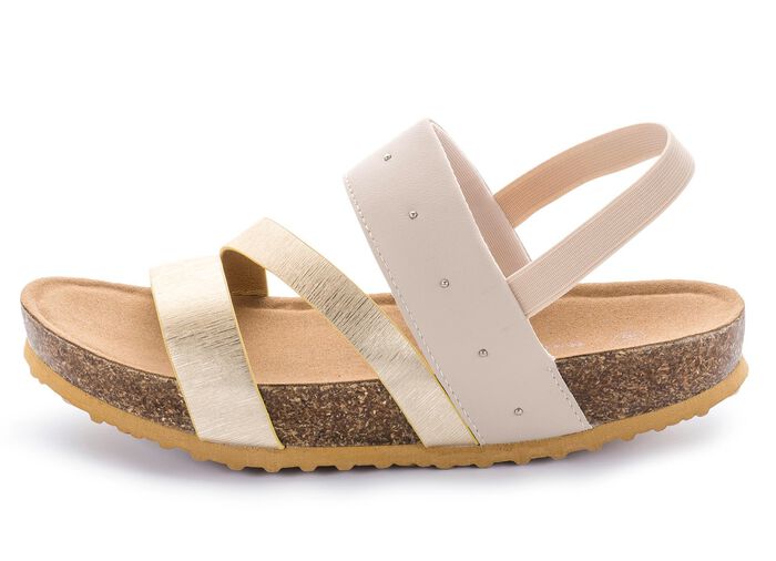 Walkmaxx&reg;-Sandale BEIGE-GOLD