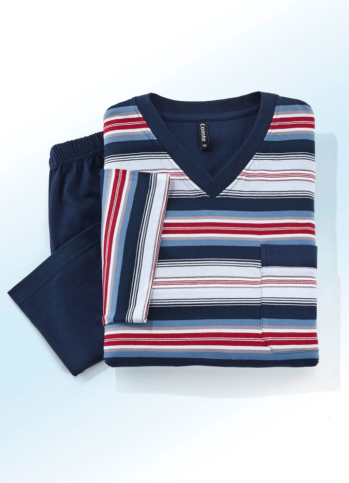 Zweierpack Shortys mit V-Ausschnitt und Brusttasche 