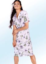 Zweierpack Nachthemden mit Knopfleiste, Paspel sowie abgerundetem Schlitz 