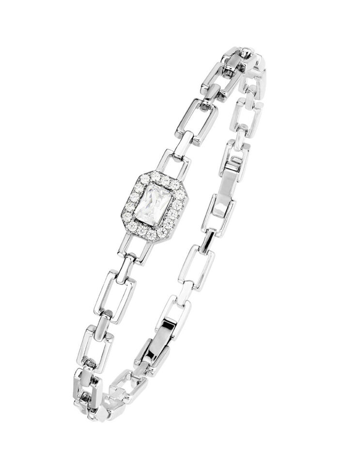 Zauberhaft funkelndes Armband mit synth. Zirkonia 