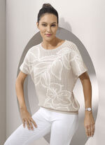 Pullover aus reiner Baumwolle KITT-CREME