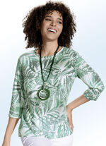 Pullover mit floralem Alloverdruck 