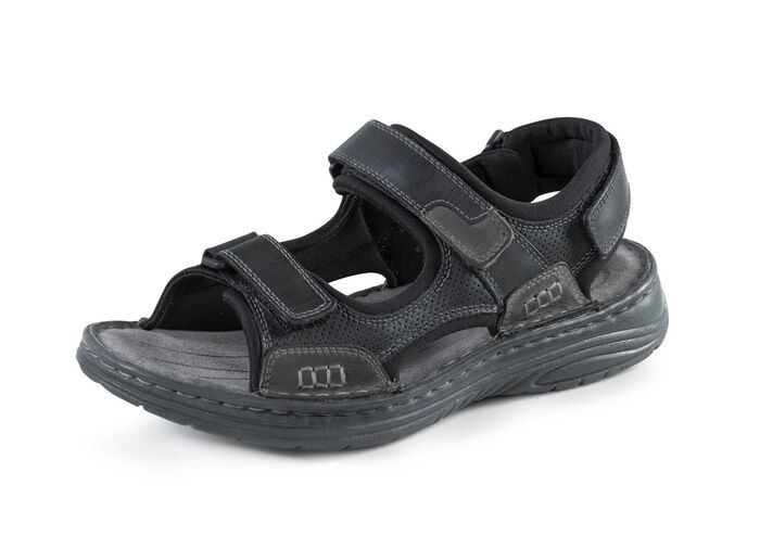GINO GALANTE, komfortable Herren-Trekkingsandalen, aus Leder 