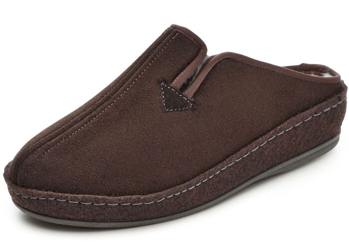 Gef&uuml;tterte Herren-Hausschuhe, mit Schurwolle 