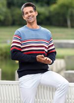 Kombistarker Rundhalspullover 