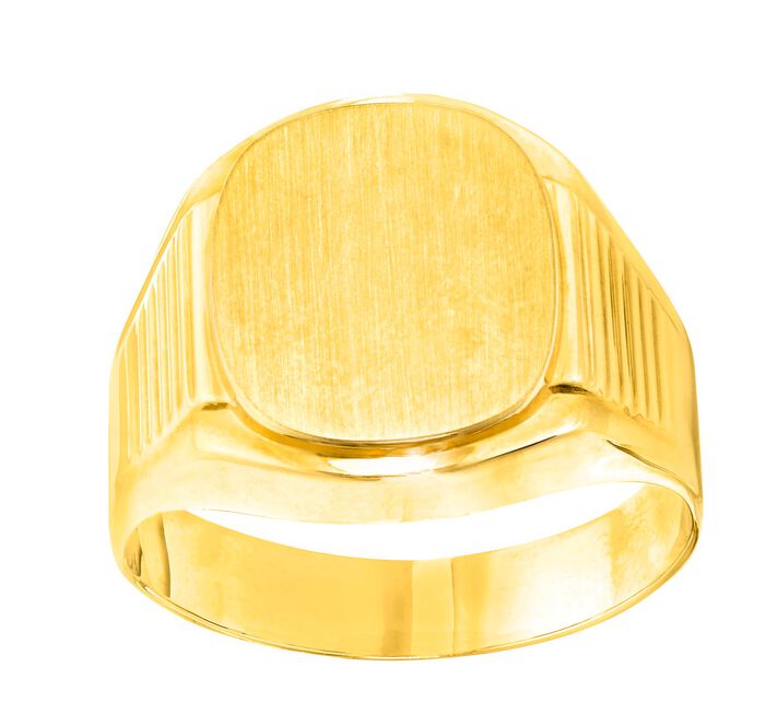 Klassischer Herrenring, zur Gravur geeignet 