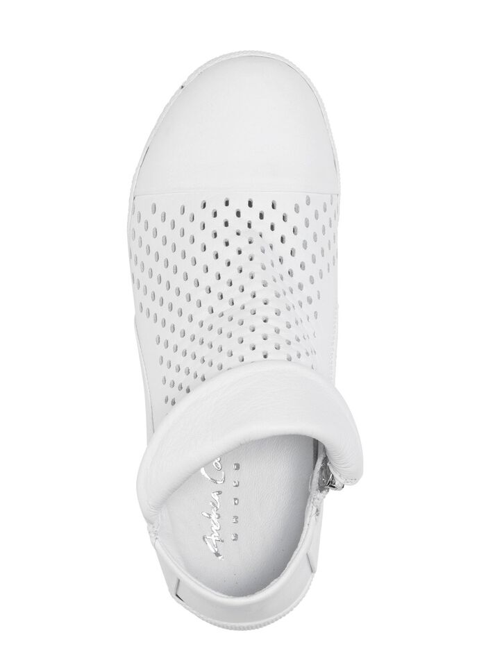 Andrea Conti, sommerliche Damen-Boots, mit herausnehmbarem Fu&szlig;bett WEISS