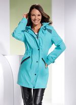 Funktions-Longjacke mit abnehmbarer Kapuze 