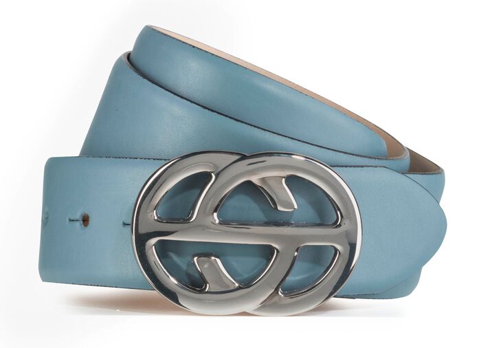 Ledergürtel BLAU