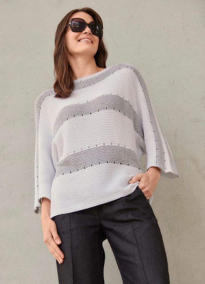 Pullover mit edlen Glitzerakzenten 