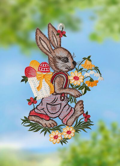 Fensterbild mit Plauener Spitze 