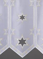 Edler Kurzstore mit Plauener Stickerei 