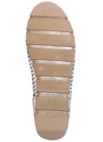 Gemini Mokassin-Schn&uuml;r-Bootie mit Knitter-Struktur KIESEL-WEISS