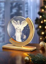 LED-Tischleuchte mit wechselbaren Glasscheiben 