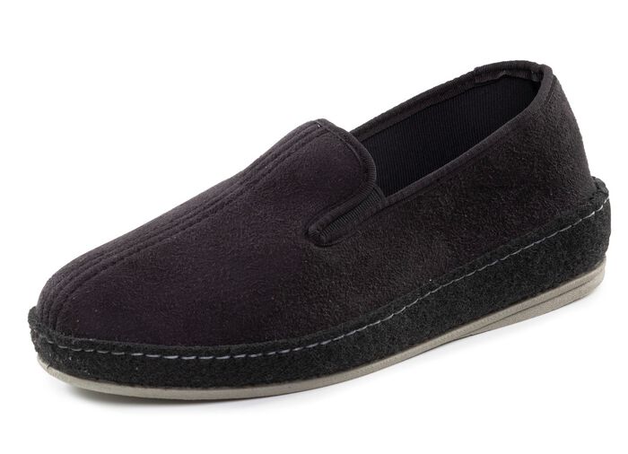 Hausschuh aus Veloursmaterial 