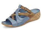 Gemini Pantolette mit Nietenzier JEANS-COGNAC