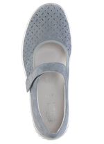 ELENA EDEN Spangenschuh aus Veloursleder mit luftigen Durchbr&uuml;chen 