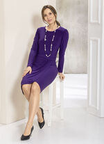 Kleid mit hübscher Faltenlegung LILA