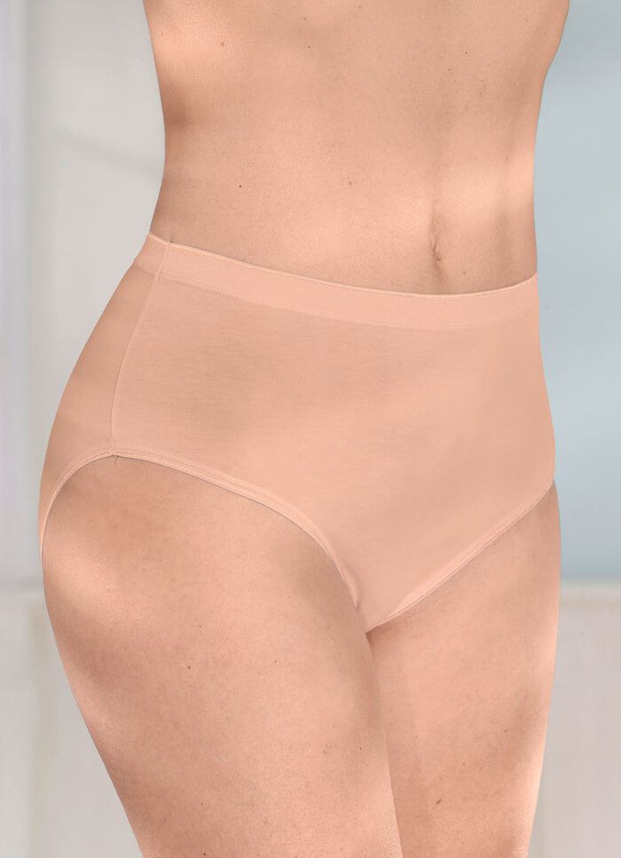 brio lingerie F&uuml;nferpack Slips mit gl&auml;nzenden Abschl&uuml;ssen 